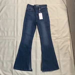 Klique B Denim Junior Flare Split Bottom Jeans